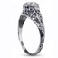 The Zoe Ring, smalltop view on a hand