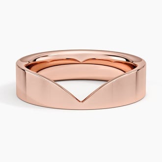 Kaia Contour Ring in 14K Rose Gold