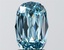 2.66 Ct. Fancy Vivid Blue Cushion Lab Grown Diamond