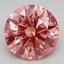 2.58 Ct. Fancy Vivid Pink Round Lab Grown Diamond