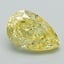 1.10 Ct. Fancy Intense Yellow Pear Lab Grown Diamond