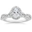 18K White Gold Luxe Willow Halo Diamond Ring (2/5 ct. tw.), smalltop view