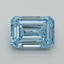 3.00 Ct. Fancy Intense Blue Emerald Lab Grown Diamond