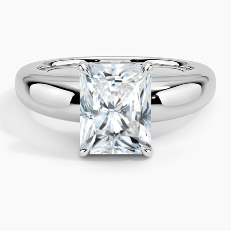 18K White Gold Adrian Solitaire Ring