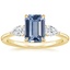 14K Yellow Gold Adorned Opera Three Stone Diamond Ring (1/2 ct. tw.), smalltop view