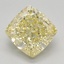1.77 Ct. Fancy Intense Yellow Cushion Lab Grown Diamond