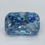 2.04 Ct. Fancy Vivid Blue Cushion Lab Grown Diamond