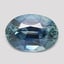 6.4x4.6mm  Blue  Oval   Sapphire