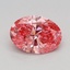0.54 Ct. Fancy Vivid Pink Oval Lab Grown Diamond