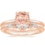 14K Rose Gold Flower Petal Diamond Ring with Yvette Diamond Ring