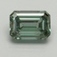 1.47 Ct. Fancy Vivid Pacific Green Emerald Lab Grown Diamond