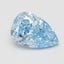 4.14 Ct. Fancy Vivid Blue Pear Lab Grown Diamond
