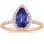 14K Rose Gold Waverly Halo Diamond Ring (1/2 ct. tw.), smalltop view