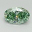 1.26 Ct. Fancy Vivid Pacific Green Oval Lab Grown Diamond