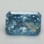 3.13 Ct. Fancy Vivid Malibu Blue Radiant Lab Grown Diamond