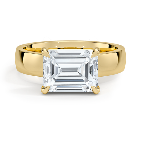 18K Yellow Gold Peyton East-West Solitaire Ring