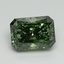 3.03 Ct. Fancy Vivid Pacific Green Radiant Lab Grown Diamond
