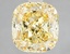 3.10 Ct. Fancy Vivid Yellow Cushion Lab Grown Diamond