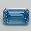 1.54 Ct. Fancy Vivid Blue Emerald Lab Grown Diamond