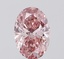 1.03 Ct. Fancy Intense Brownish Pink Oval Lab Grown Diamond
