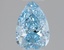 1.11 Ct. Fancy Vivid Blue Pear Lab Grown Diamond