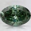 2.0 Ct. Fancy Vivid Pacific Green Oval Lab Grown Diamond
