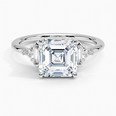 18K White Gold Edie Art Deco Diamond Ring