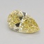 0.52 Ct. Fancy Intense Yellow Pear Lab Grown Diamond