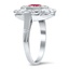 The Camela Ring, smalltop view on a hand