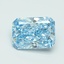 3.12 Ct. Fancy Vivid Blue Radiant Lab Grown Diamond