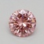 0.36 Ct. Fancy Vivid Pink Round Lab Grown Diamond