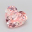 3.62 Ct. Fancy Intense Pink Heart Lab Grown Diamond