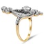 The Twyla Ring, smalltop view on a hand