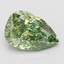 1.70 Ct. Fancy Vivid Green Pear Lab Grown Diamond