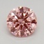 0.68 Ct. Fancy Vivid Pink Round Lab Grown Diamond