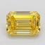 3.02 Ct. Fancy Intense Yellow Emerald Lab Grown Diamond