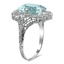 The Shauna Ring, smalltop view on a hand