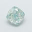 0.96 Ct. Fancy Intense  Green Cushion Lab Grown Diamond