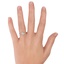 18K White Gold Chamise Diamond Ring (1/15 ct. tw.), smalltop view on a hand