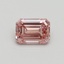 1.00 Ct. Fancy Intense Pink Emerald Lab Grown Diamond