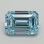 1.53 Ct. Fancy Intense Blue Emerald Lab Grown Diamond