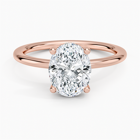 14K Rose Gold Gwen Perfect Fit Hidden Halo Diamond Ring