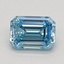 1.01 Ct. Fancy Intense Blue Emerald Lab Grown Diamond