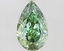 1.63 Ct. Fancy Vivid Green Pear Lab Grown Diamond