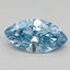 0.63 Ct. Fancy Vivid Blue Marquise Lab Grown Diamond