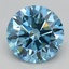 2.40 Ct. Fancy Vivid Blue Round Lab Grown Diamond