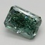 2.22 Ct. Fancy Vivid Green Radiant Lab Grown Diamond