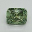 2.09 Ct. Fancy Vivid Green Cushion Lab Grown Diamond
