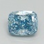 2.13 Ct. Fancy Vivid Blue Cushion Lab Grown Diamond