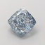 1.42 Ct. Fancy Vivid  Blue Cushion Lab Grown Diamond
